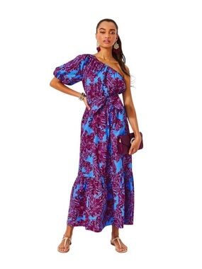 Lilly Pulitzer Zelalynn one shoulder maxi